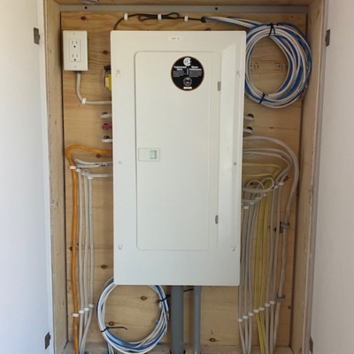 New electrical panel, panel upgrade, rewiring, wiring, residential electrician. 